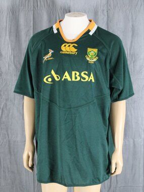 Team South Africa Rugby Jersey - 2007 Home Jersey by Canterbury - Mens 3XL